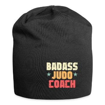 Badass Judo -Trainer Kampfsporttrainer Geschenk - Jersey-Beanie - Schwarz - Vorne