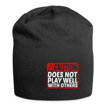 Caution Does Not Play Well With Others 43 - Jersey-Beanie - Schwarz - Vorne