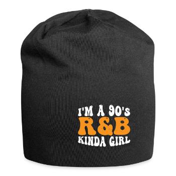 I'm A 90's R'b Kinda Girl 18 - Jersey Beanie - black - Front