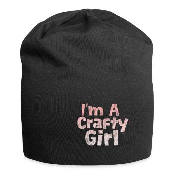 I'm A Crafty Girl 3 - Jersey-Beanie - Schwarz - Vorne