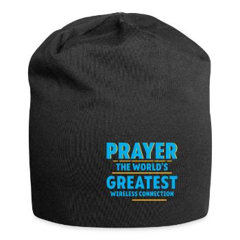 Prayer The World's Greatest Wireless Connection 4 - Jersey-Beanie - Schwarz - Vorne