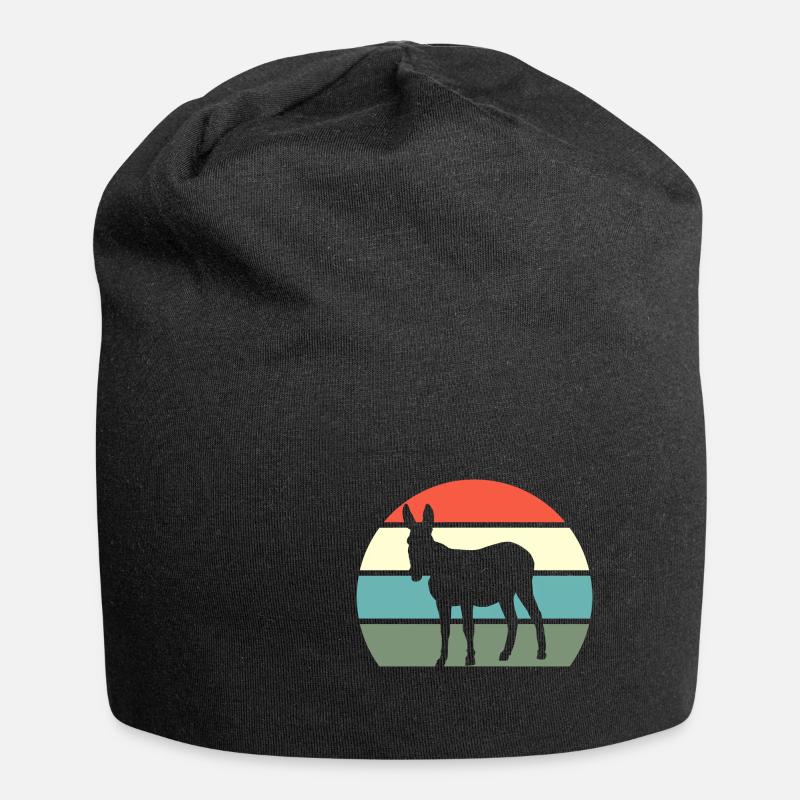 Esel - Jersey-Beanie - Schwarz