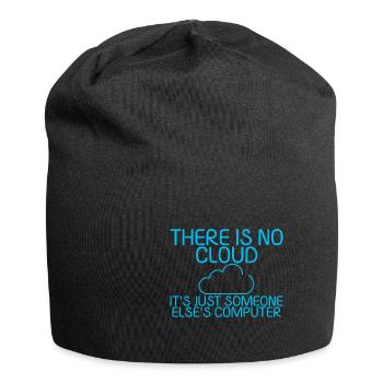 There Is No Cloud Its Just Someone Elses Computer5 - Jersey Beanie - black - Front