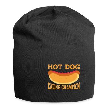 Champion de la consommation de hot-dogs 9 - Bonnet en jersey - noir - Devant