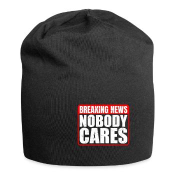 Breaking News, Nobody Cares 13 - Jersey-Beanie - Schwarz - Vorne