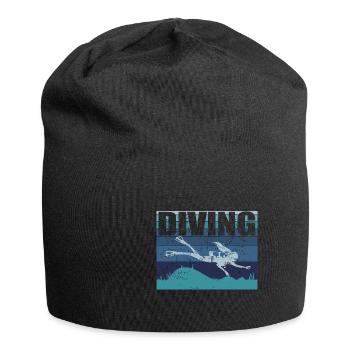 Taucher Tauchen Design Schnorcheln - Jersey-Beanie - Schwarz - Vorne
