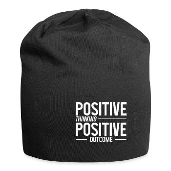 Pensée positive Résultat positif 2 - Bonnet en jersey - noir - Devant