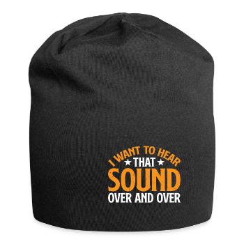 Je veux entendre ce son encore et encore 3 - Bonnet en jersey - noir - Devant