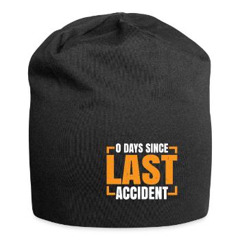 0 Days Since Last Accident 19 - Jersey Beanie - black - Front