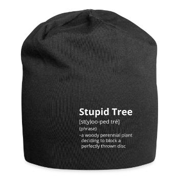 Stupid Tree Definition Description - Bonnet en jersey - noir - Devant