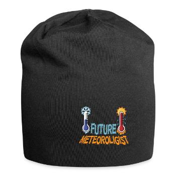 Zukünftiger Meteorologe Meteorologe Student. Gift - Jersey-Beanie - Schwarz - Vorne