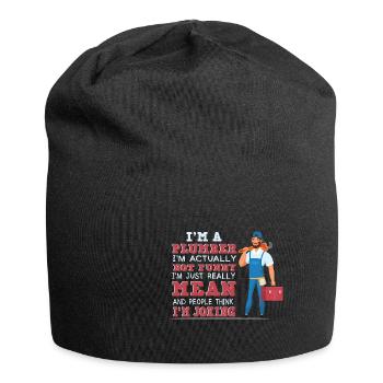 Handwerker Installateur Spruch Klempner - Jersey-Beanie - Schwarz - Vorne