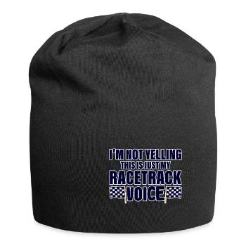 I'm Not Yelling, This Is Just My Racetrack Voice 4 - Jersey-Beanie - Schwarz - Vorne