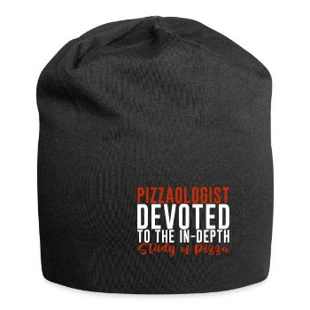 Pizzaologist, To The In-Depth Study Of Pizza 4 - Jersey Beanie - black - Front