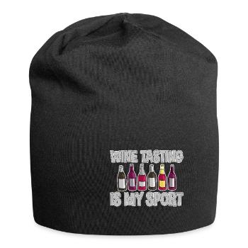 Wine Tasting Is My Sport 2 - Jersey Beanie - black - Front