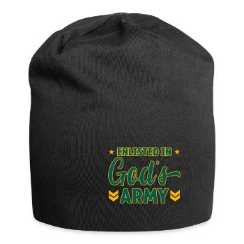 Enlisted In God's Army 2 - Jersey-Beanie - Schwarz - Vorne