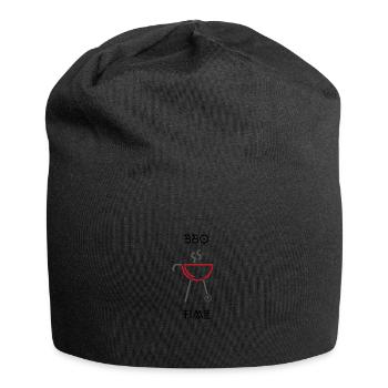 Grillzeit - Jersey-Beanie - Schwarz - Vorne