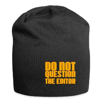 Ne remettez pas en question l’éditeur 2 - Bonnet en jersey - noir - Devant