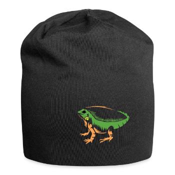 Reptile Iguana Pet Lovers Poison - Jersey Beanie - black - Front