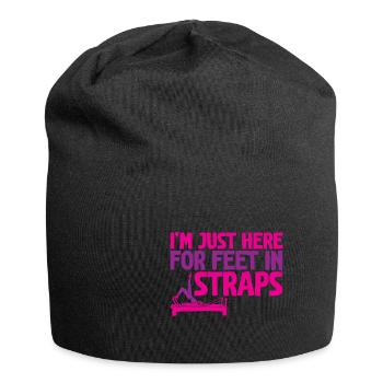 I'm Just Here For Feet In Straps 2 - Jersey-Beanie - Schwarz - Vorne
