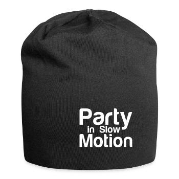 Party In Slow Motion - Jersey Beanie - black - Front
