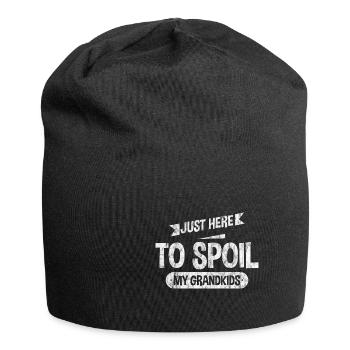 Ici pour gâter mes petits-enfants 3 - Bonnet en jersey - noir - Devant