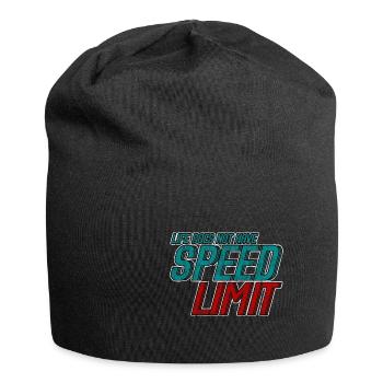 Life Does Not Have Speed Limit 3 - Jersey-Beanie - Schwarz - Vorne