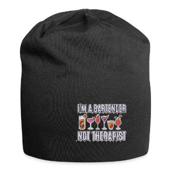 Je suis un barman, pas un thérapeute 4 - Bonnet en jersey - noir - Devant