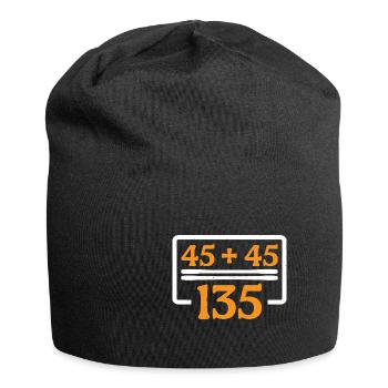 45 + 45 = 135 30 - Jersey-Beanie - Schwarz - Vorne