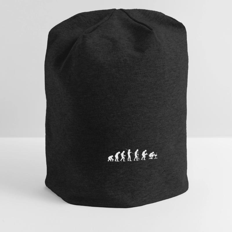 Evolution of Human Work Computer work Jersey Beanie