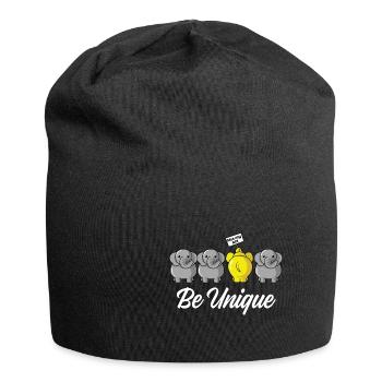Be unique Exceptional Person. Poison - Jersey Beanie - black - Front