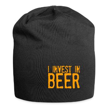 I Invest In Beer 2 - Jersey-Beanie - Schwarz - Vorne