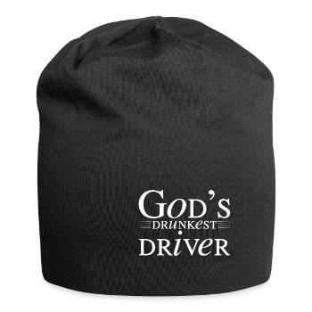 Le conducteur le plus ivre de Dieu 4 - Bonnet en jersey - noir - Devant