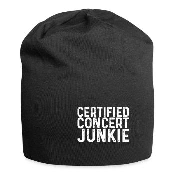 Certified Concert Junkie - Jersey Beanie - black - Front