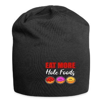 Loch Lebensmittel Naschkatze Gift - Jersey-Beanie - Schwarz - Vorne