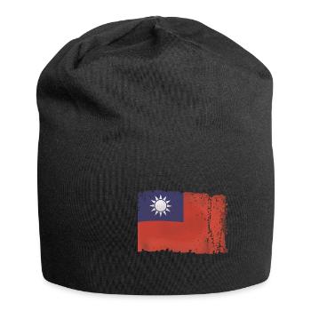 Flag Taiwan Vintage - Jersey Beanie - black - Front
