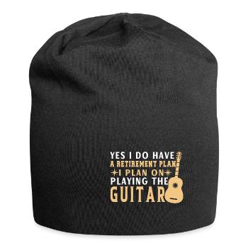 Gitarre Musik Gitarisst Gitarren Spruch - Jersey-Beanie - Schwarz - Vorne
