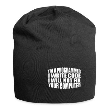 I'm A Programmer I Will Not Fix Your Computer 4 - Jersey-Beanie - Schwarz - Vorne