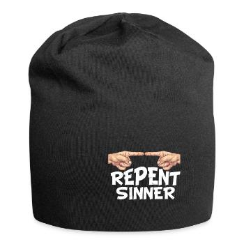 Repent Sinner 30 - Jersey Beanie - black - Front