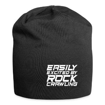 Facilement excité par l’escalade - Bonnet en jersey - noir - Devant