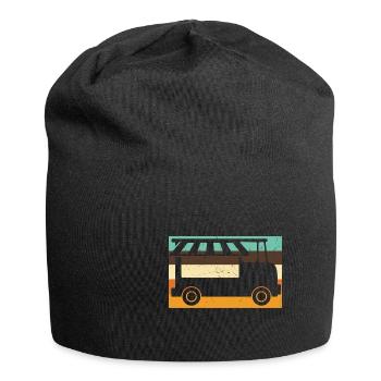 Vintage Food Truck Distressed - Jersey Beanie - black - Front
