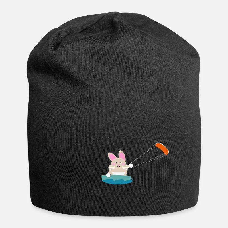 Kitesurf - Bonnet en jersey - noir