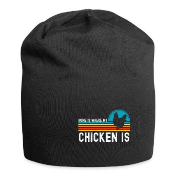 Poulet - Bonnet en jersey - noir - Devant