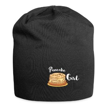 Pancake Pfannenkuchen Süßes Frühstück Essen - Jersey-Beanie - Schwarz - Vorne