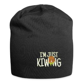 Im Just Kiwing - Jersey-Beanie - Schwarz - Vorne