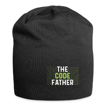The Code Father. IT specialist Gift - Jersey Beanie - black - Front