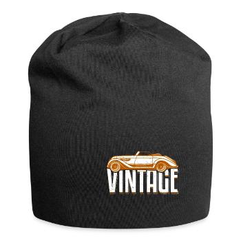 Vintage Car Old Car Oldschool - Jersey Beanie - black - Front