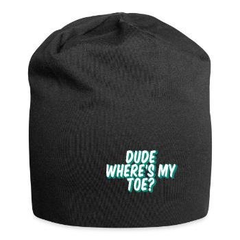 Dude Where's My Toe 2 - Jersey Beanie - black - Front