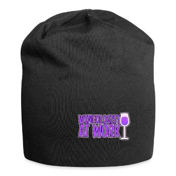 Wineologist At Work 2 - Jersey Beanie - black - Front
