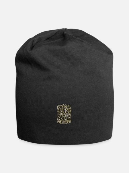 Pascal - Jersey-Beanie - Schwarz